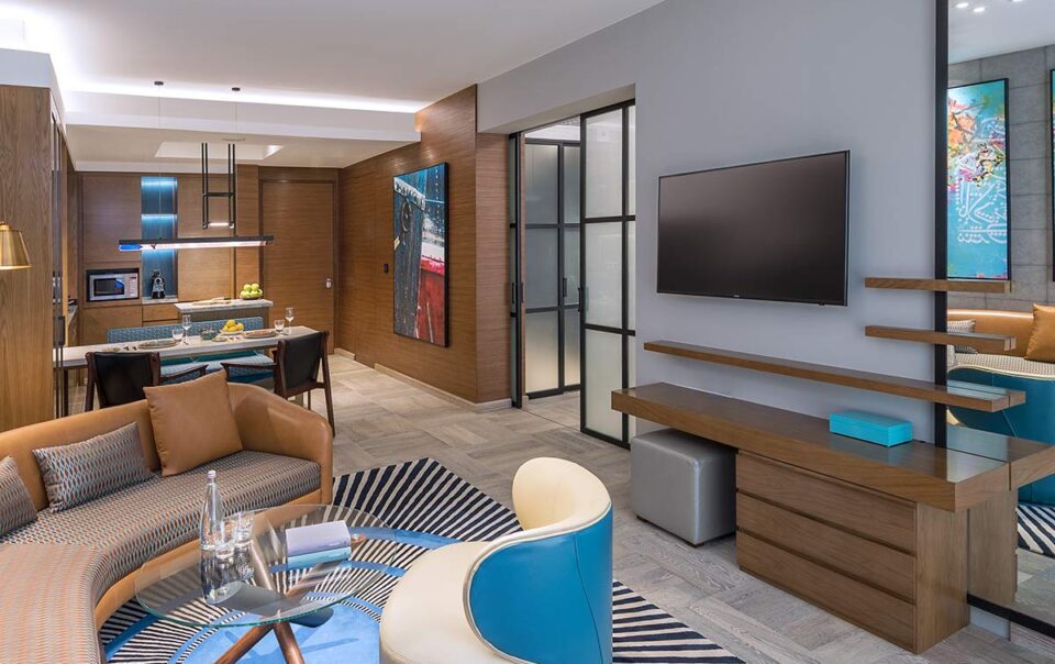 "Iconic Palm Jumeirah view from Andaz Dubai The Palm Residences"