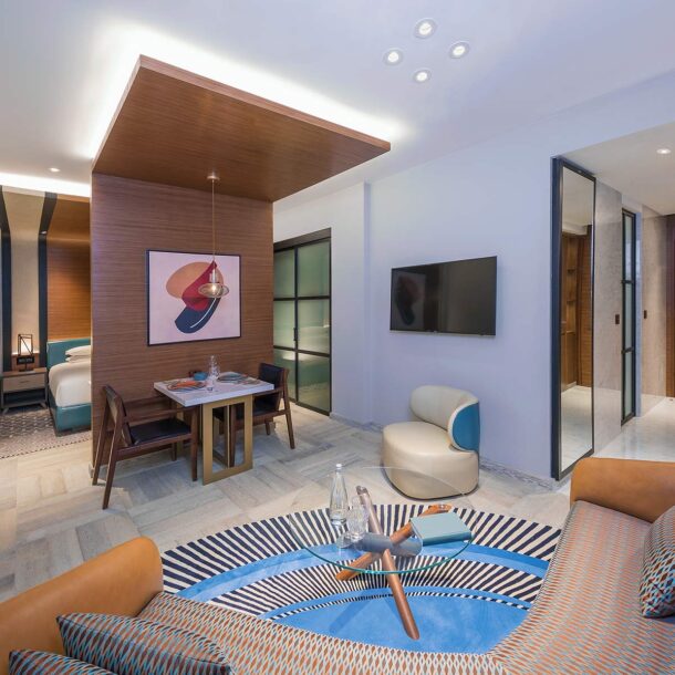 "Iconic Palm Jumeirah view from Andaz Dubai The Palm Residences"