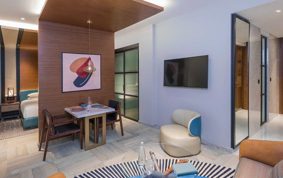 "Iconic Palm Jumeirah view from Andaz Dubai The Palm Residences"