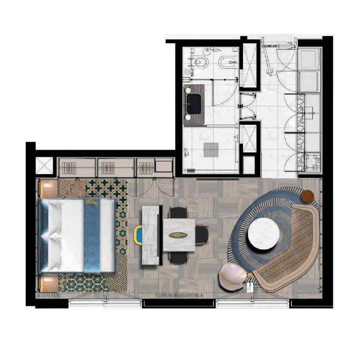 "Iconic Palm Jumeirah view from Andaz Dubai The Palm Residences"